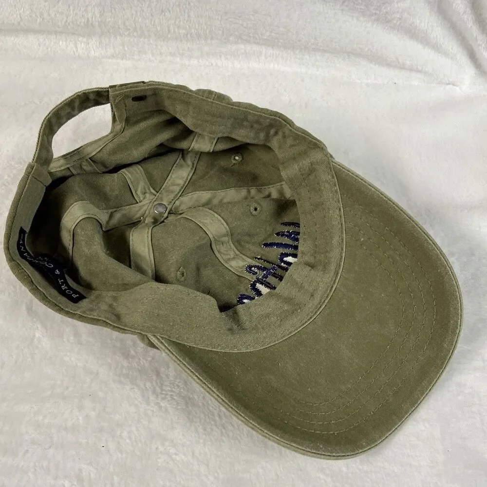Wolfpack Mens Hat Adjustable Ball Cap Baseball Khaki/Blue NC State?